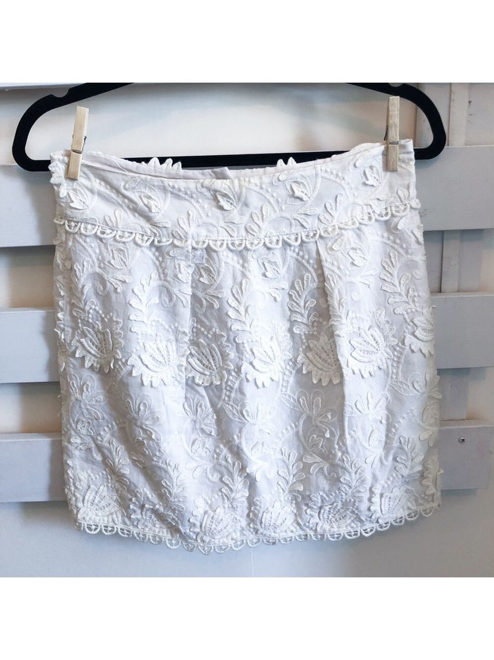 Zara mini skirt in white
